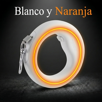 Correa Retráctil Inteligente con Luz LED 🐕